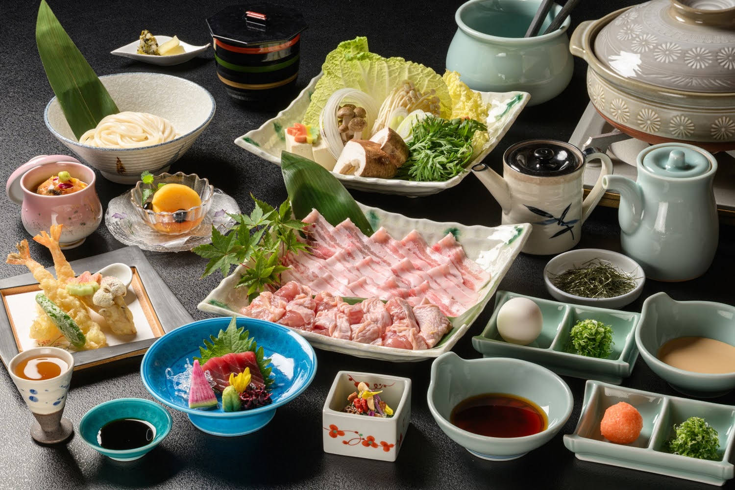 【幼児無料】熊野ポークしゃぶしゃぶとうめどりの紀州鍋食べ放題プラン